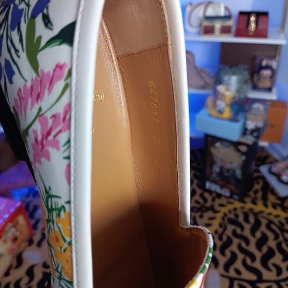 New with Box Gucci Ken Scott Jordaan Floral Print Loafer EU 37 - Picture 8 of 8